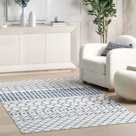 Nuloom Moroccan Blythe Machine Washable Area Rug 4ft x 6ft BIRV19B-406